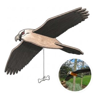 Vulture in a sketch book style with the built project in the bottom right corner.
