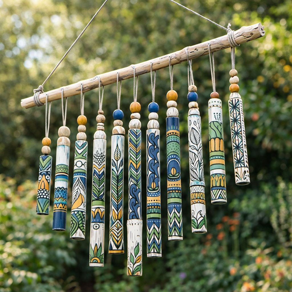 Real photo of wind chimes