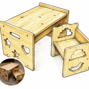 Desk and Chair Set