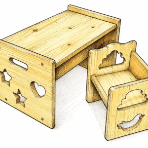 Desk and Chair Set